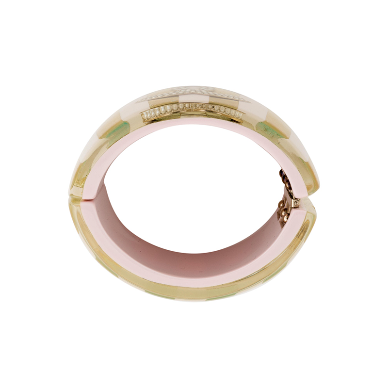 CHANEL faux pearl cc cuff - Image 2