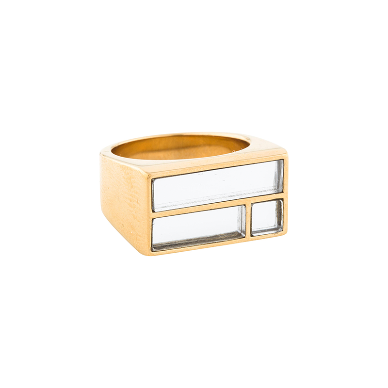 AURELIE BIDERMANN bianca cocktail ring (size 6.25)