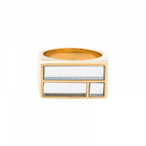 AURELIE BIDERMANN bianca cocktail ring (size 6.25)