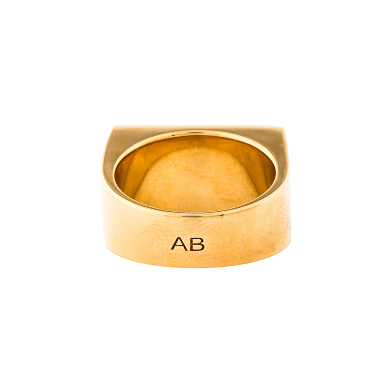 AURELIE BIDERMANN onyx bianca cocktail ring (size 6) - Image 3
