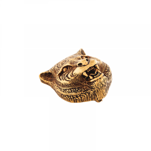 GUCCI feline head brooch
