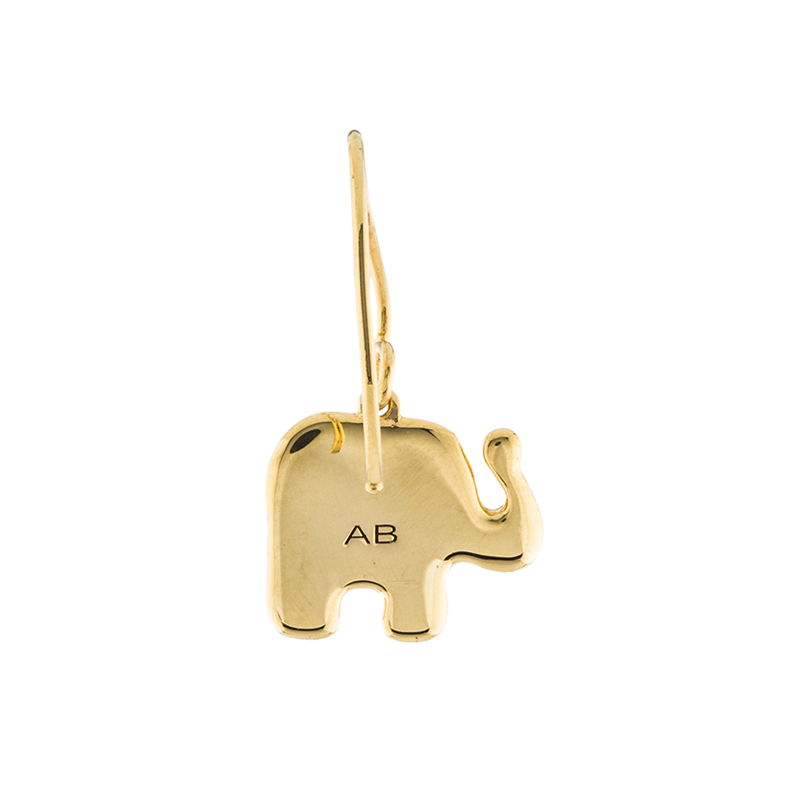 AURELIE BIDERMANN elephant drop earring - Image 2