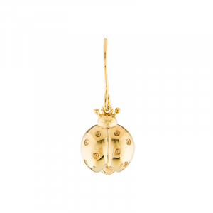 AURELIE BIDERMANN ladybird drop earring