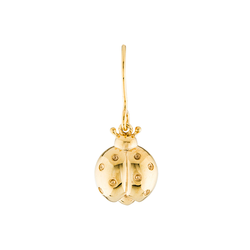 AURELIE BIDERMANN ladybird drop earring