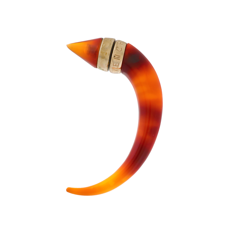 Givenchy tortoise tooth magnetic earring