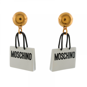 Moschino Shopping Bag Drop Earrings
